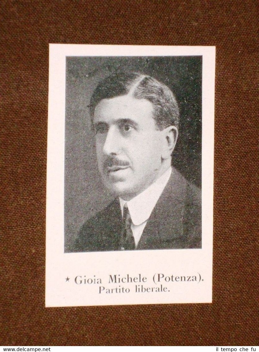 Deputato nel 1920 Onorevole Gioia Michele di Potenza