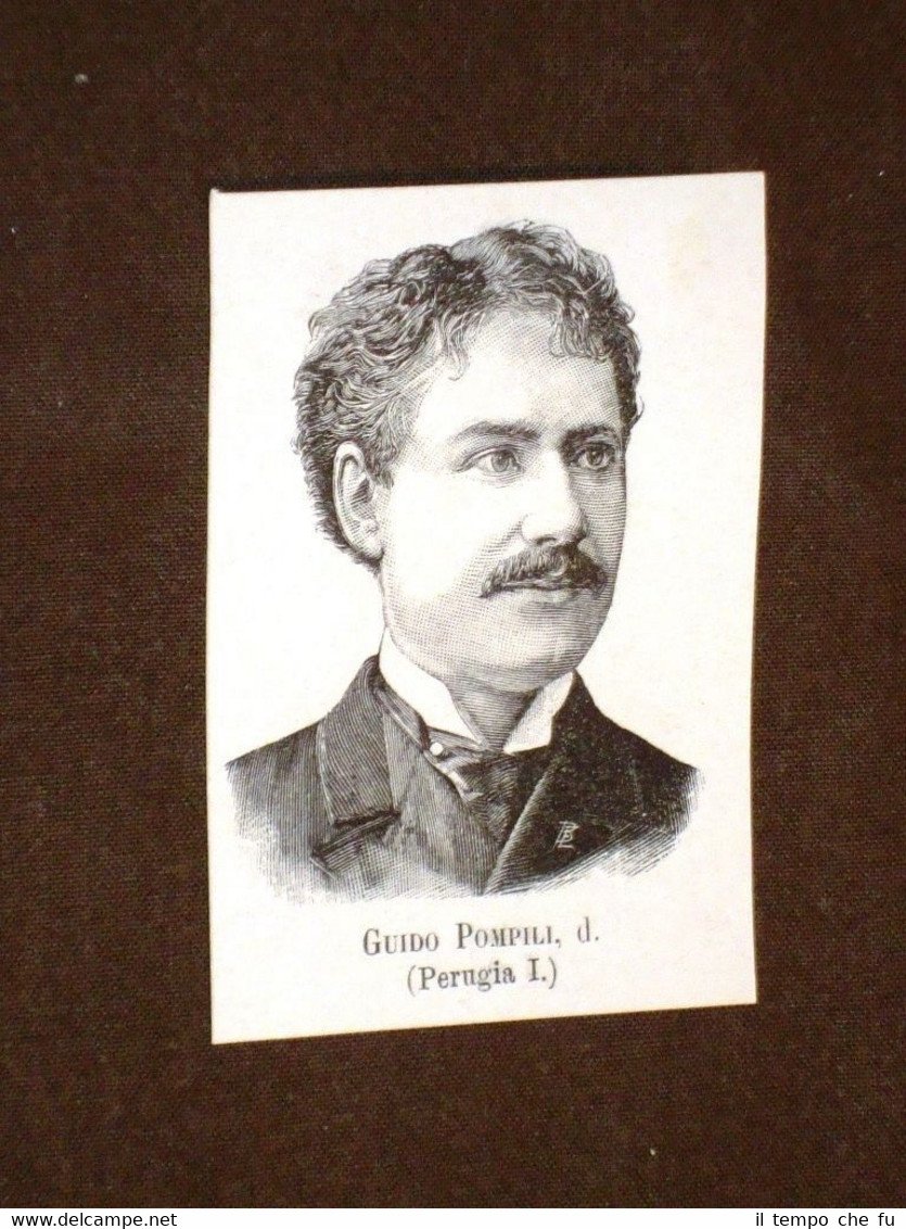 Deputato o Onorevole nel 1893 Guido Pompili di Perugia