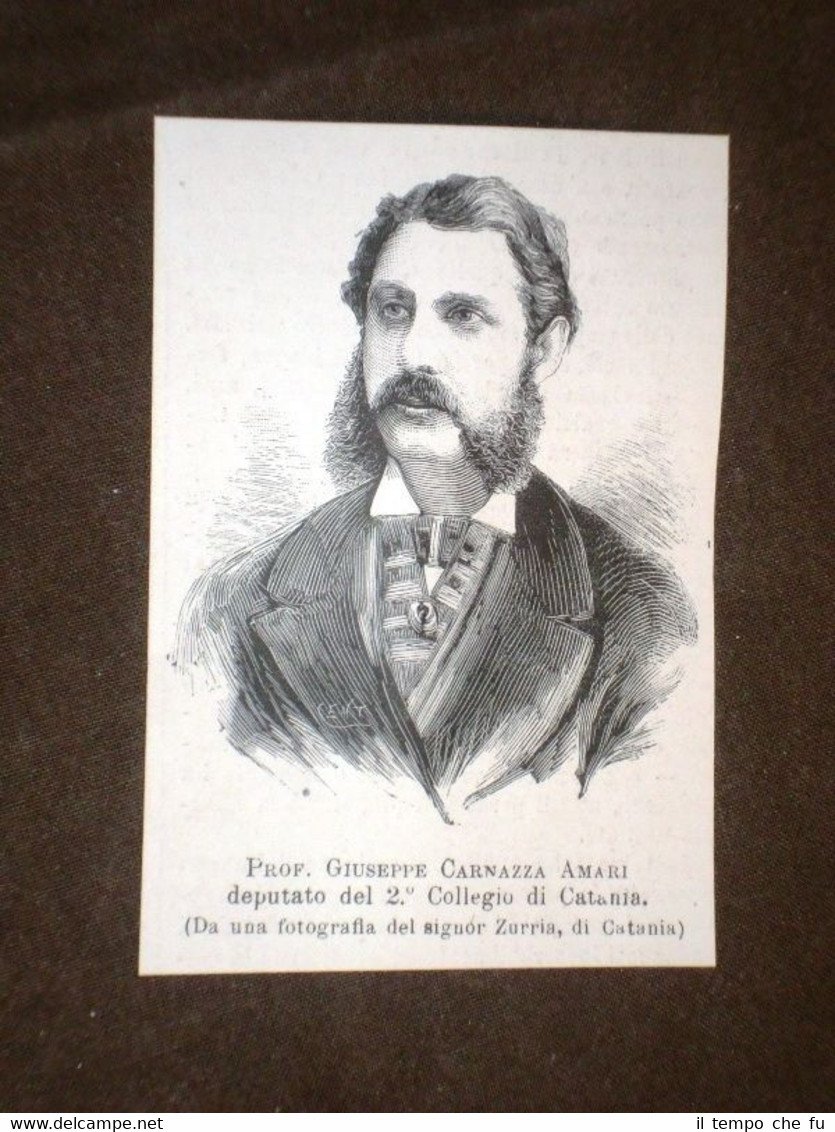 Deputato Professor Giuseppe Carnazza Amari di Catania | Immagine principale