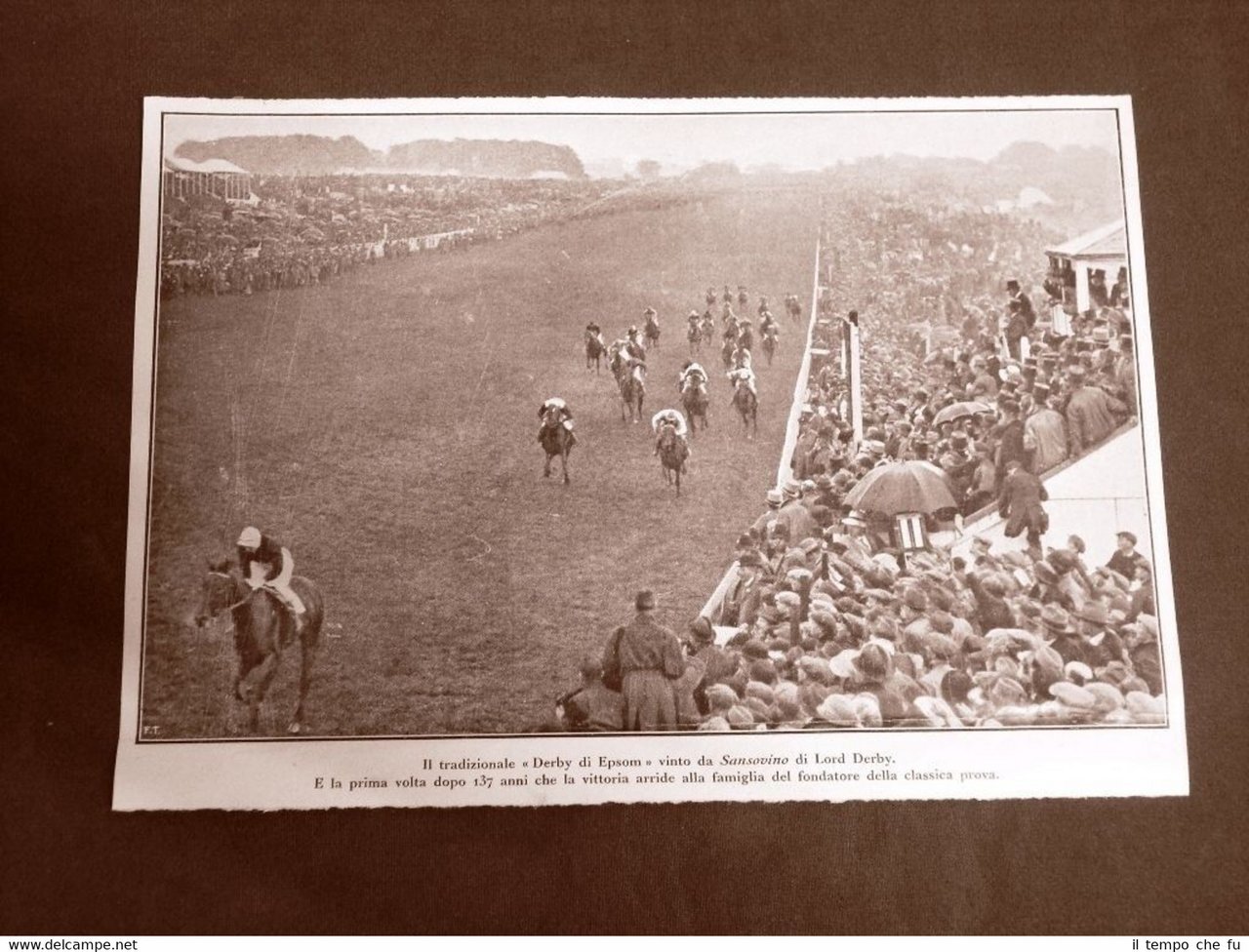 Derby di Epsom nel 1924 Vince il cavallo Sansovino di … | Immagine principale