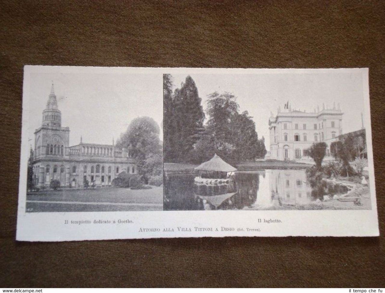 Desio nel 1907 Tempietto a Goethe e Laghetto Monza e …