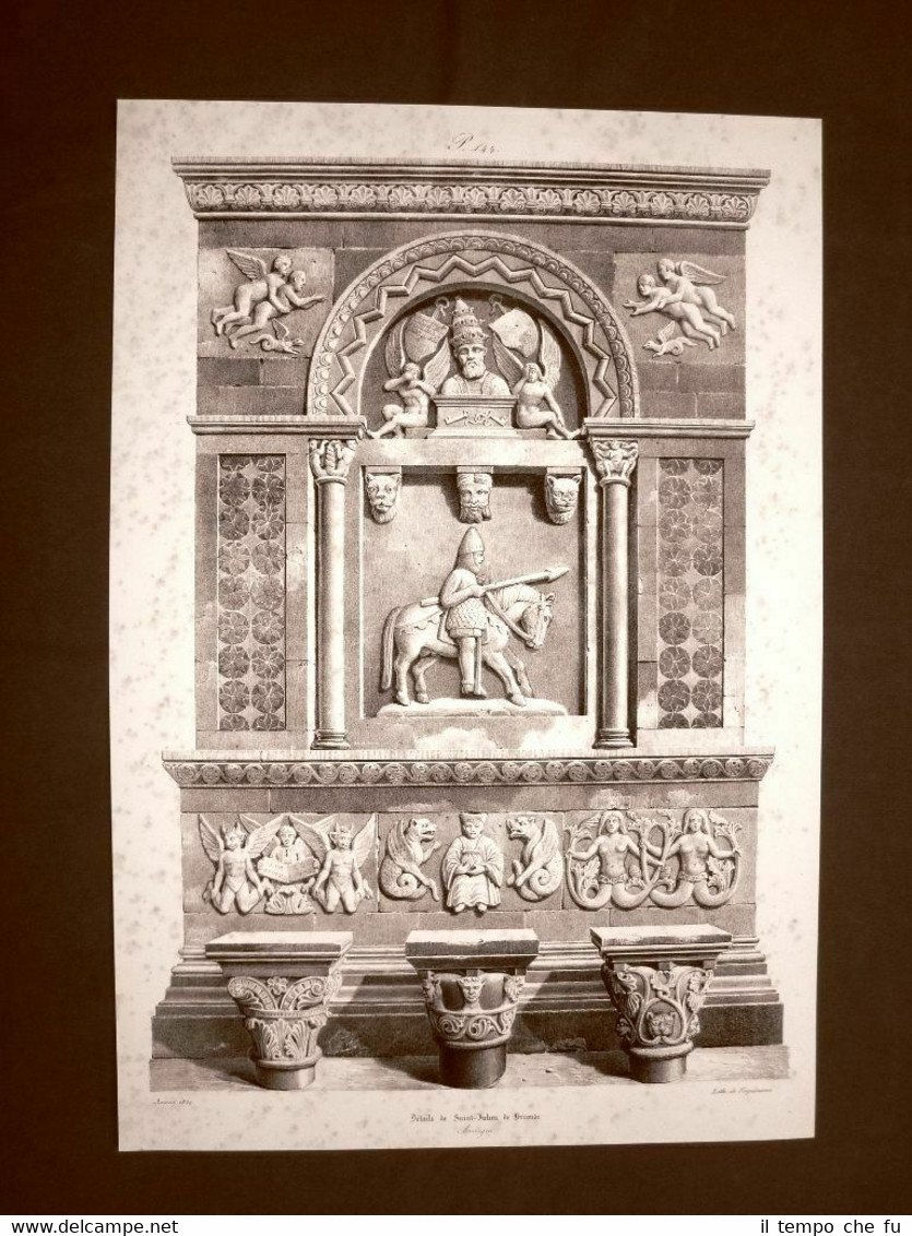 Dettaglio della Basilica di Saint-Julien de Brioude Auvergne Francia 800 … | Immagine principale