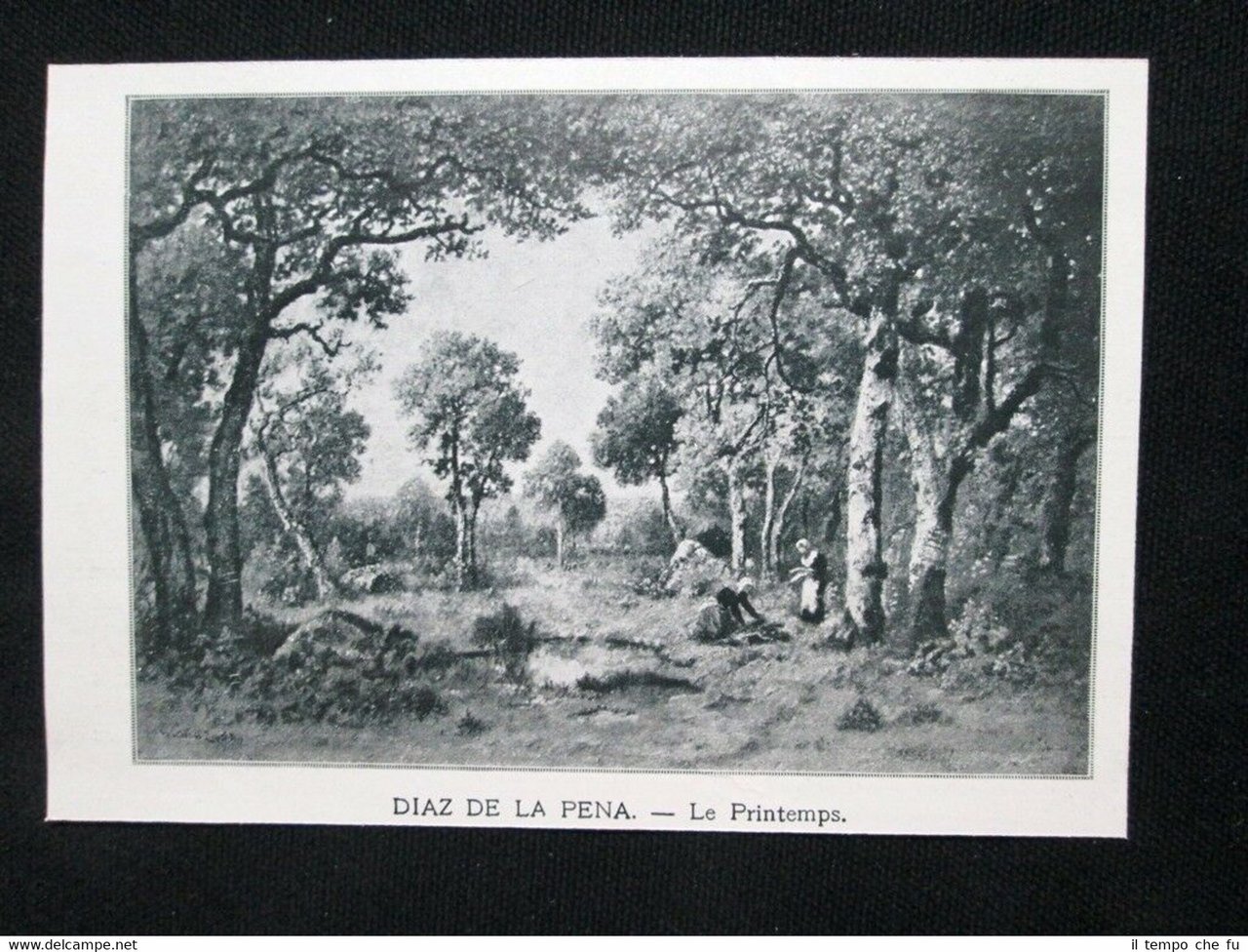 Diaz de la Pena - La Primavera Stampa del 1905