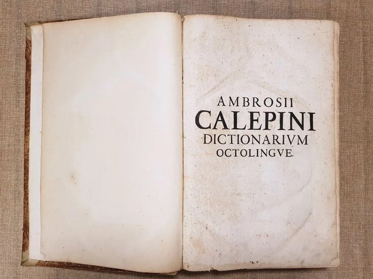 Dictionarium octolingue A. Calepini Dizionario 8 lingue di Ambrogio Calepio … | Immagine Gallery 5
