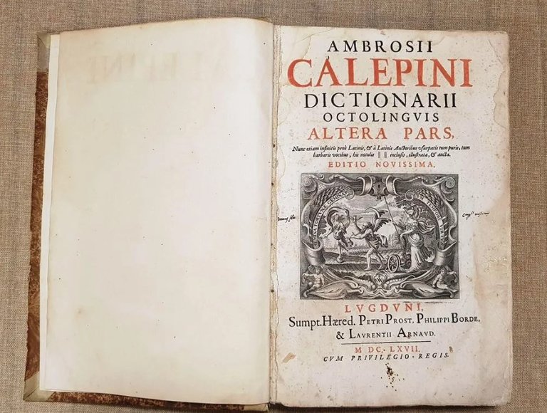 Dictionarium octolingue A. Calepini Dizionario 8 lingue di Ambrogio Calepio … | Immagine Gallery 8