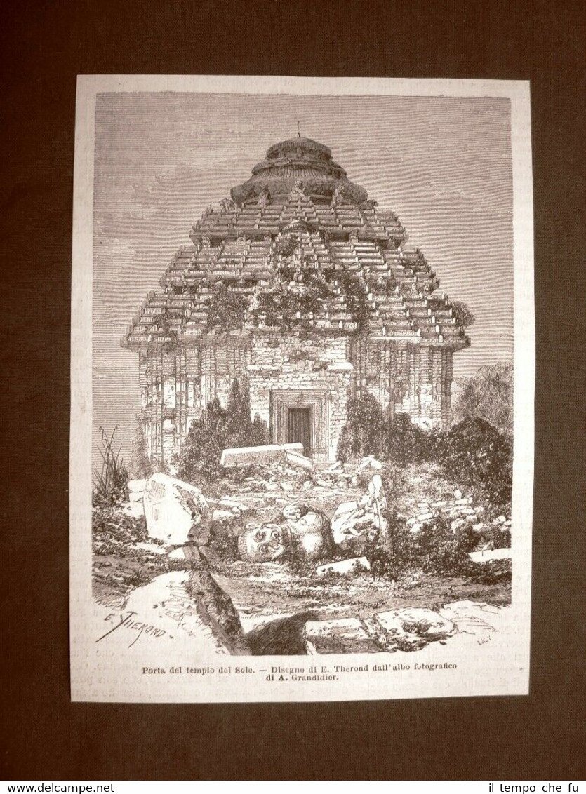 Djaghernaut nel 1863 La porta del Tempio del Sole India