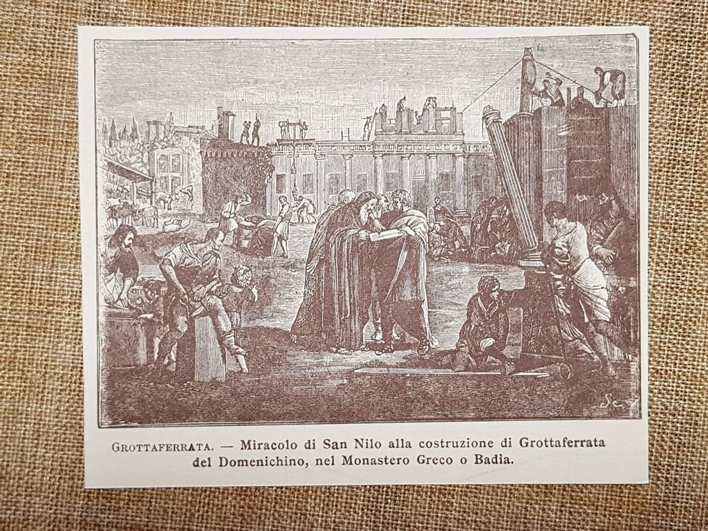 Domenichino Miracolo San Nilo Costruzione Grottaferrata Monastero Greco | Immagine principale