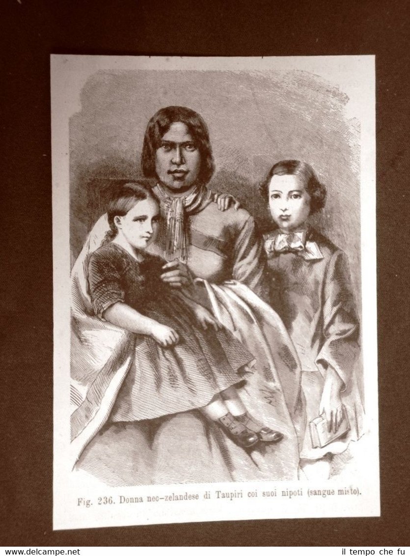 Donna della Nuova Zelanda di Taupiri e i suoi nipoti …
