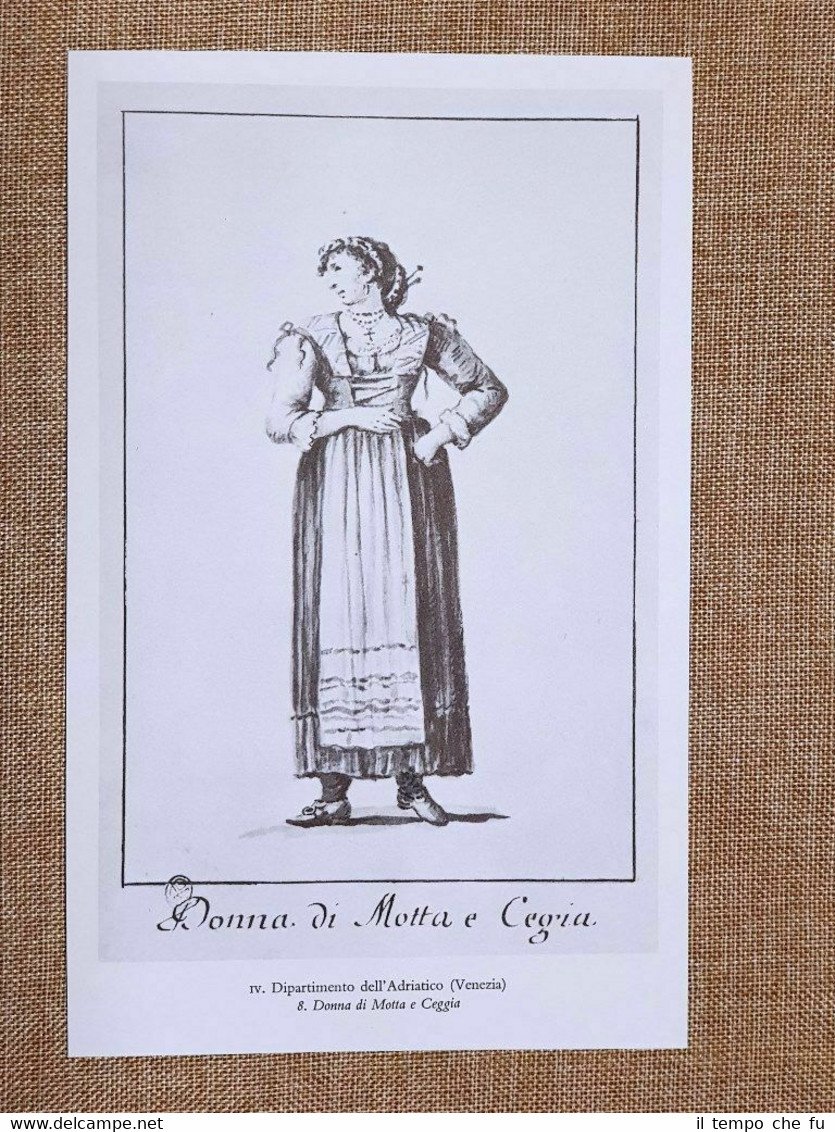Donna Uomo Motta e Ceggia Dip.Adriatico Venezia Regno Italico d'Italia …