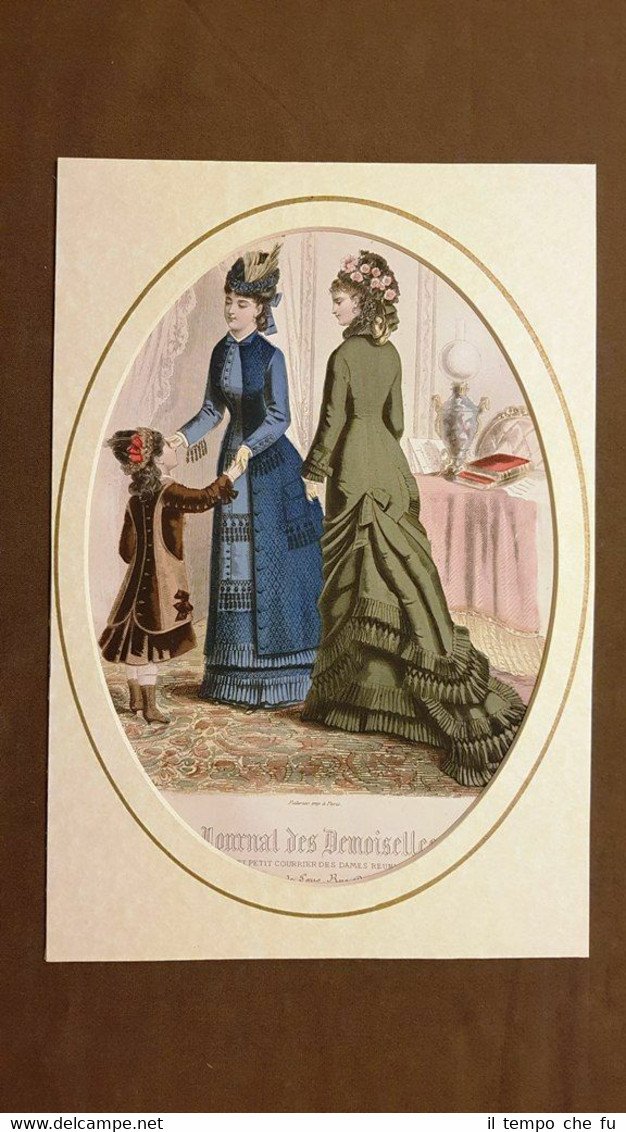 Donne francesi Francia in abiti tipici (2) Incisione a colori …