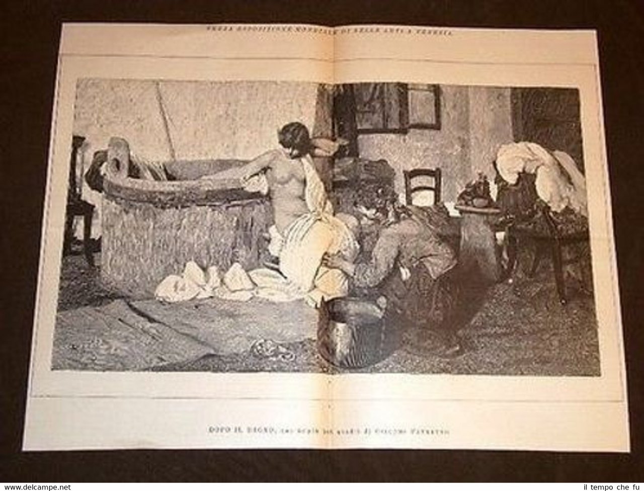 Dopo il bagno Quadro di Giacomo Favretto