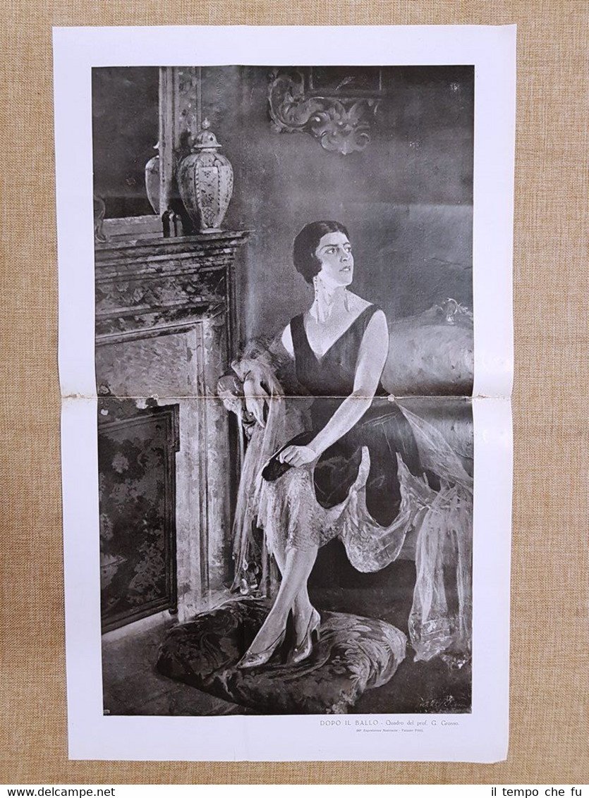 Dopo il ballo Quadro del Prof.G. Grosso Stampa del 1928