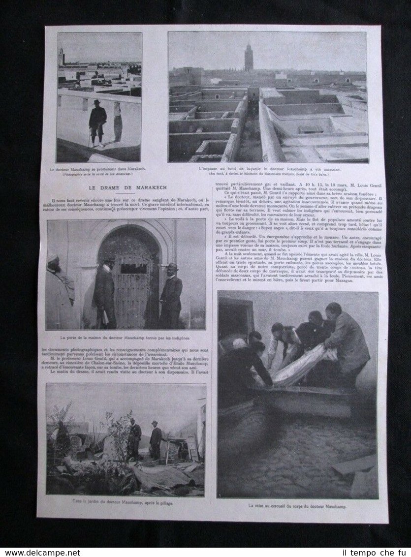Dramma di Marrakech, in Marocco - Assassinio del dottor Mauchamp …