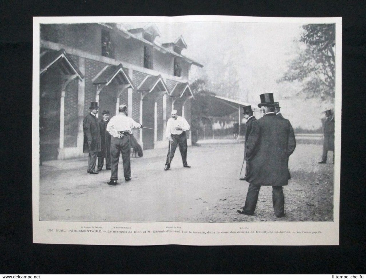 Duello tra il marchese di Dion e il signor Gérault …