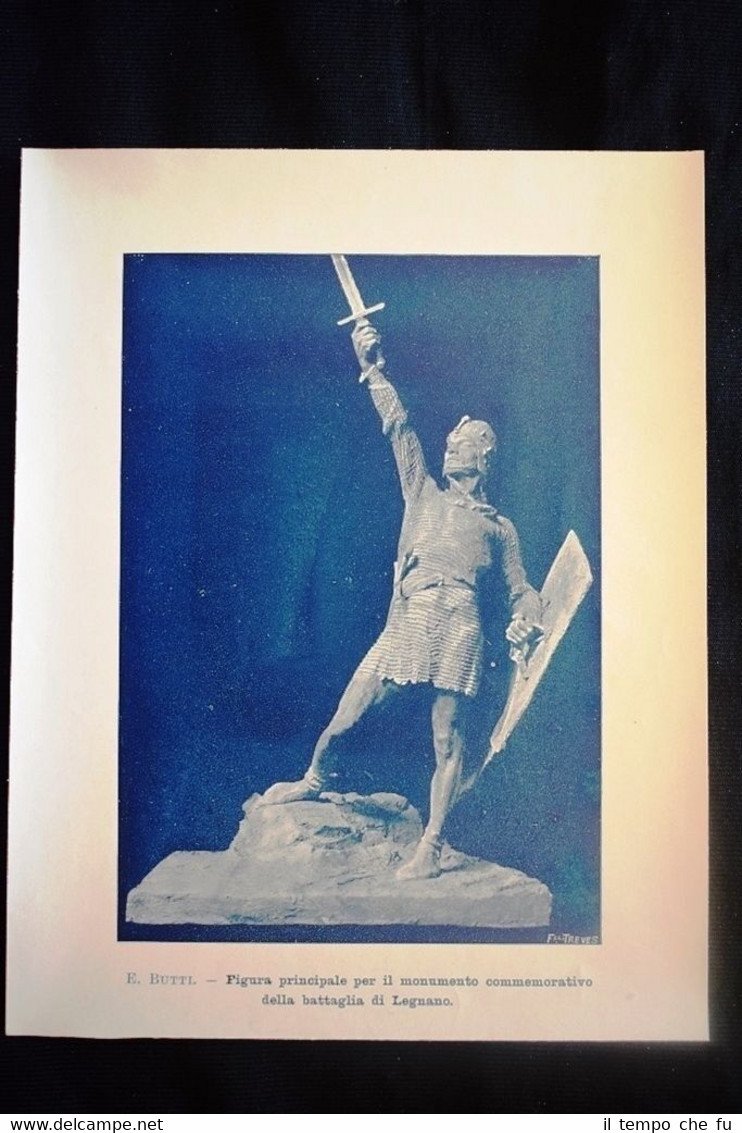 E. Butti - Figura principale per il monumento commemorativo battaglia … | Immagine principale