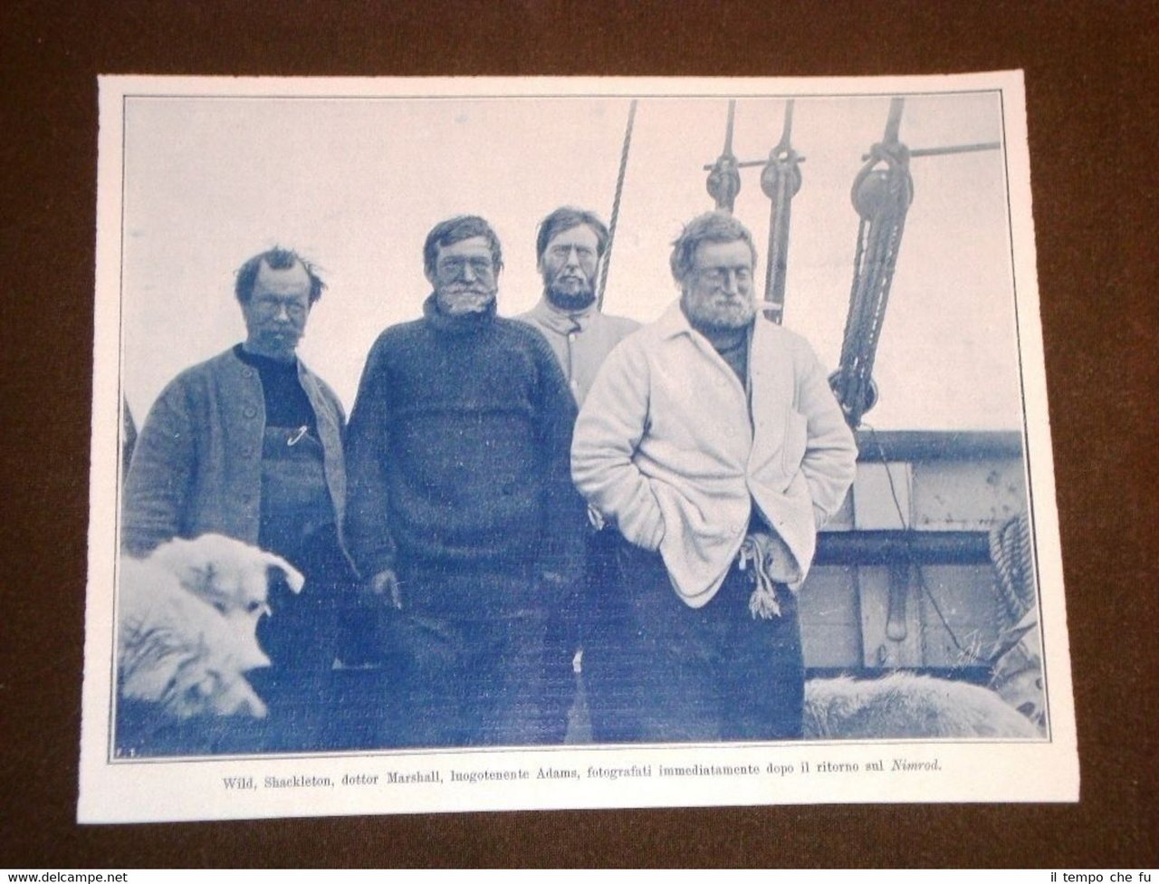 E.H.Shackleton, Wild, Marshall e Adams nel 1909 Di ritorno sul …
