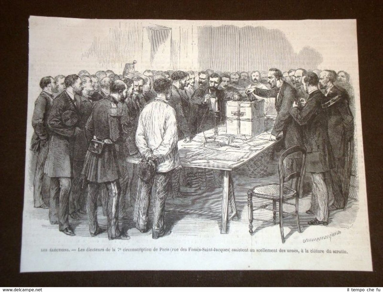 Elezioni a Parigi nel 1869 La 7a Circoscrizione Lo scrutinio … | Immagine principale