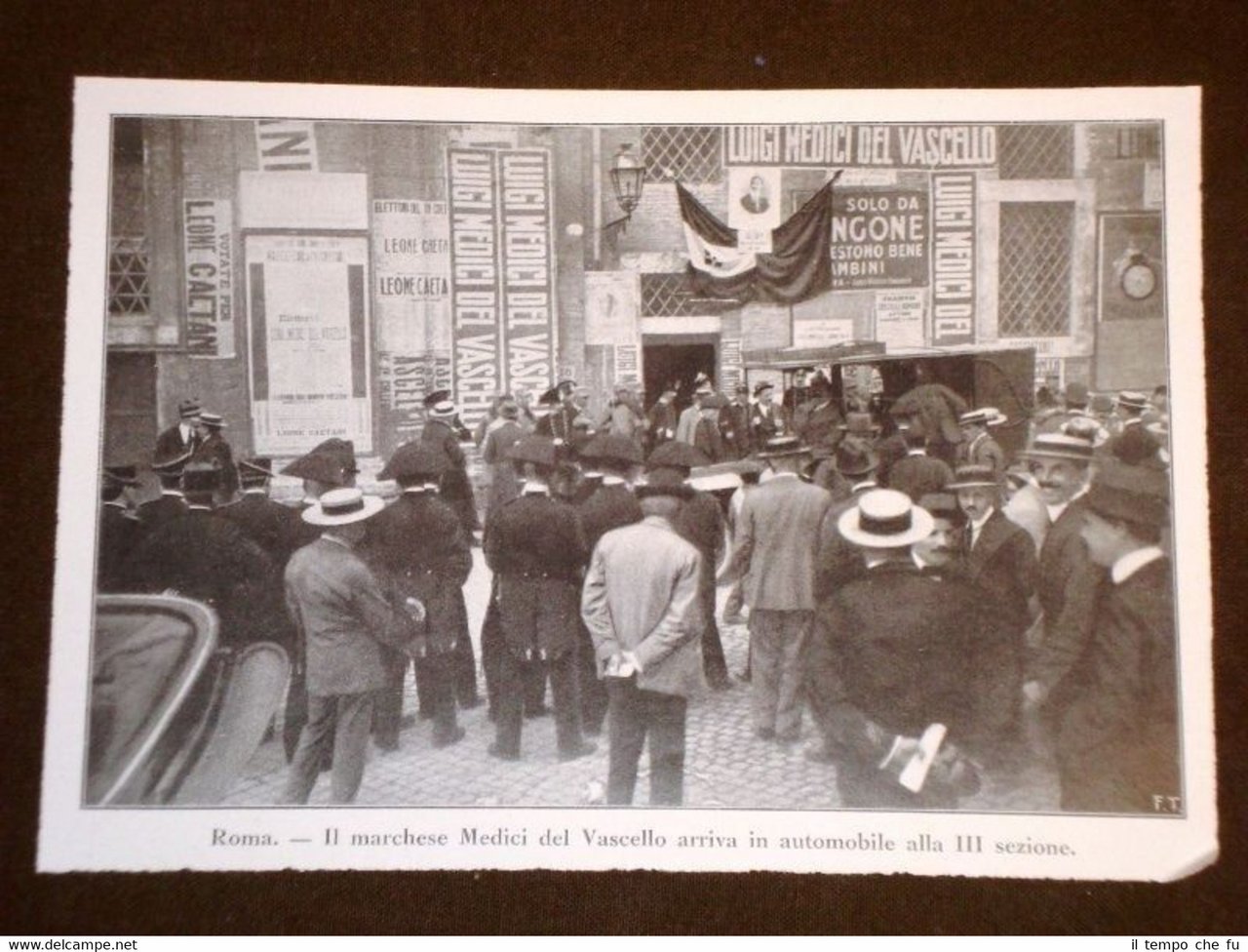 Elezioni a Roma nel 1913 Marchese Medici del Vascello alla …