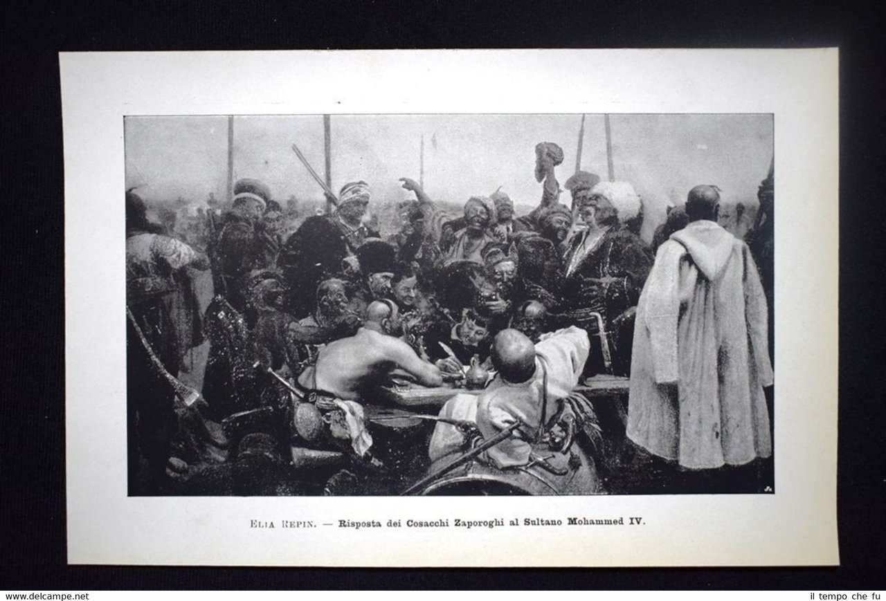 Elia Repin - Risposta dei Cosacchi Zaporoghi al Sultano Mohammed …