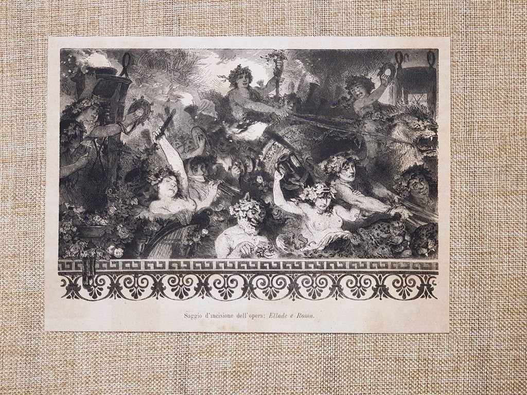 Ellade e Roma Saggio d'incisione dell'opera del 1880