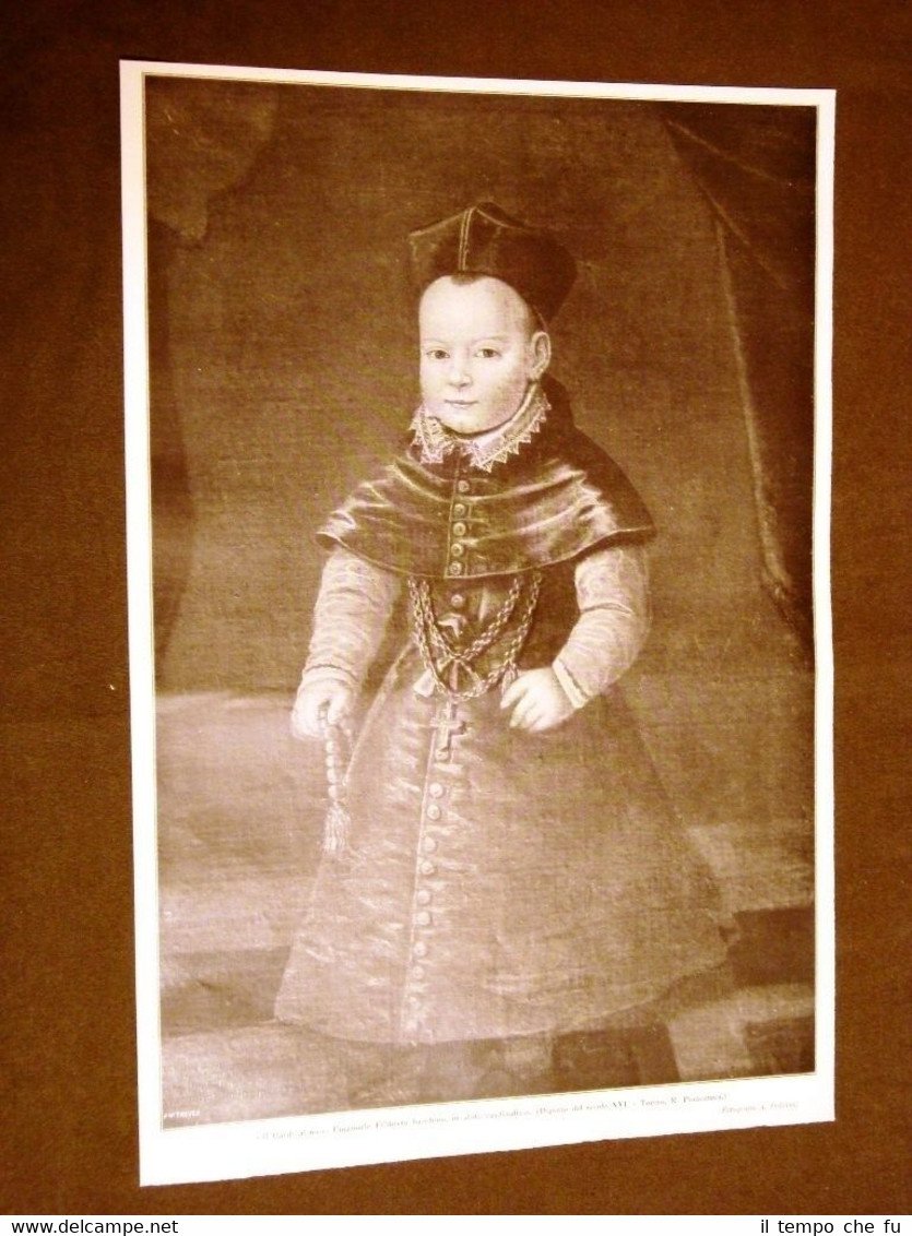 Emanuele Filiberto di Savoia bambino in abito da Cardinale Il …