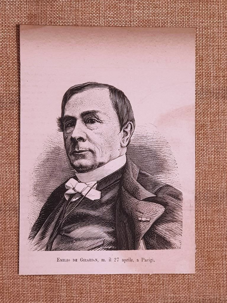 Emile de Girardin o Delamothe Parigi 22 giugno 1802 – …