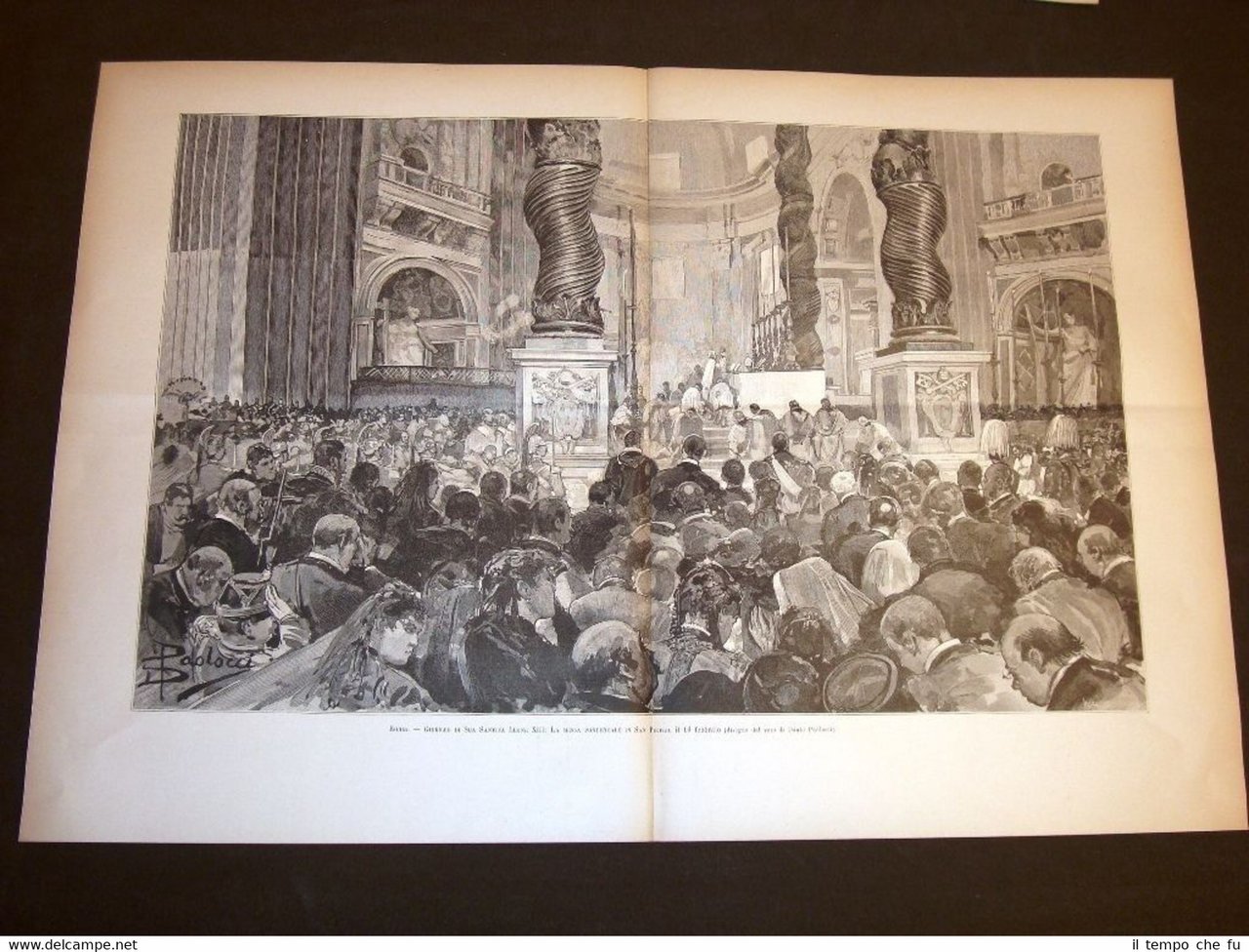 Enorme Roma 19 febbraio 1893 Giubileo di Papa Leone XIII …