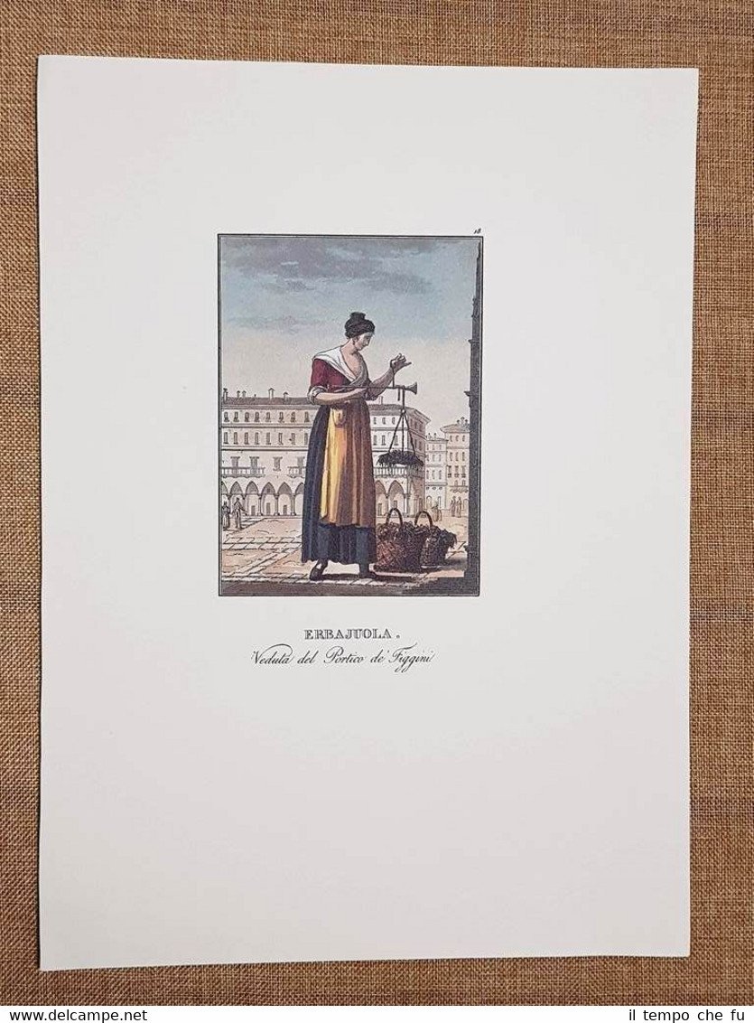 Erbaiuola Portico de Figini Antico mestiere di Milano Biasoli Ristampa …