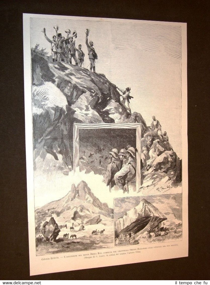 Eritrea nel 1891 Ascesa sul monte Debra Bata del Colonnello …