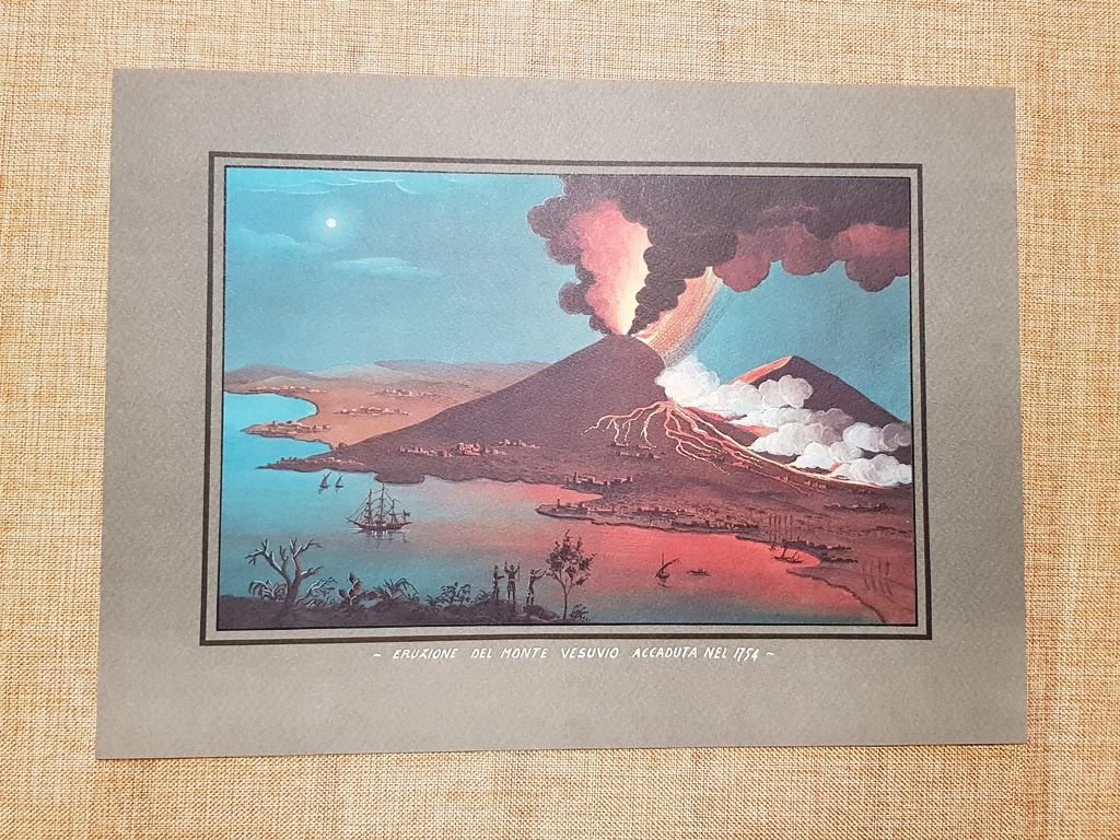Eruzione del vulcano Vesuvio del 1754 Ernesto Salzano Ristampa