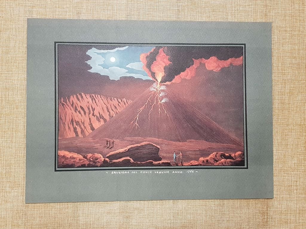 Eruzione del vulcano Vesuvio del 1766 Ernesto Salzano Ristampa