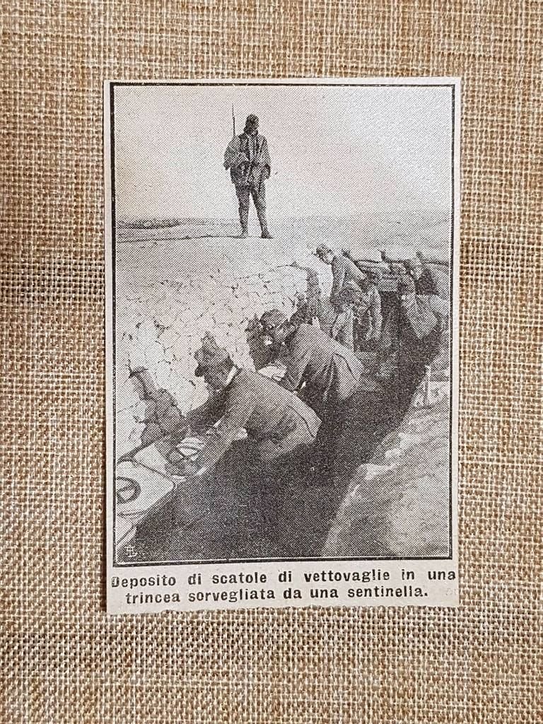 Esercito Italia nel 1915 Deposito vettovaglie trincea WW1 Prima guerra … | Immagine principale