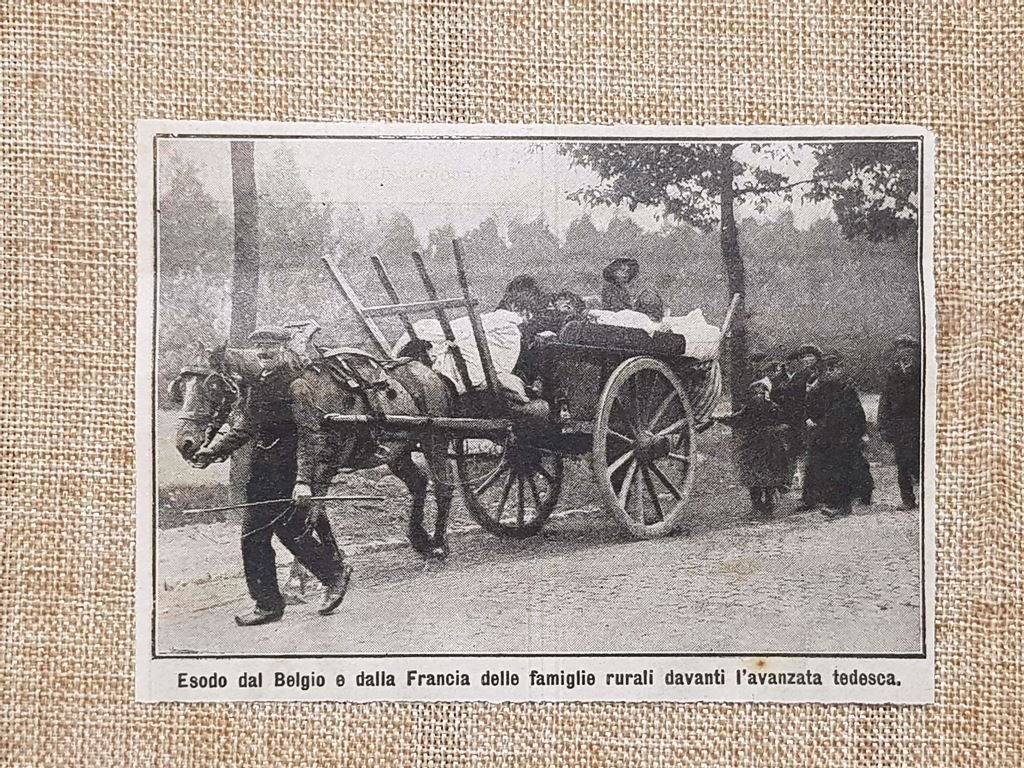 Esodo da Belgio e Francia per l'avanzata tedesca 1914 Prima …