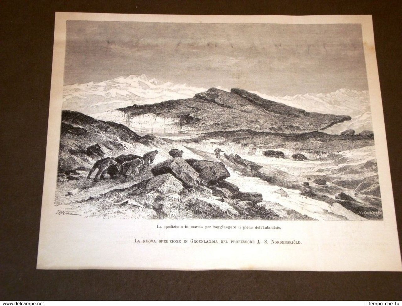 Esplorazione Groenlandia del Prof. Adolf Erik Nordenskiöld nel 1887 Inlandsis