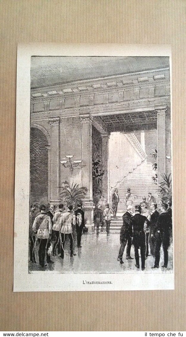 Esposizione Artistica Internazionale di Vienna: Inaugurazione Incisione del 1882