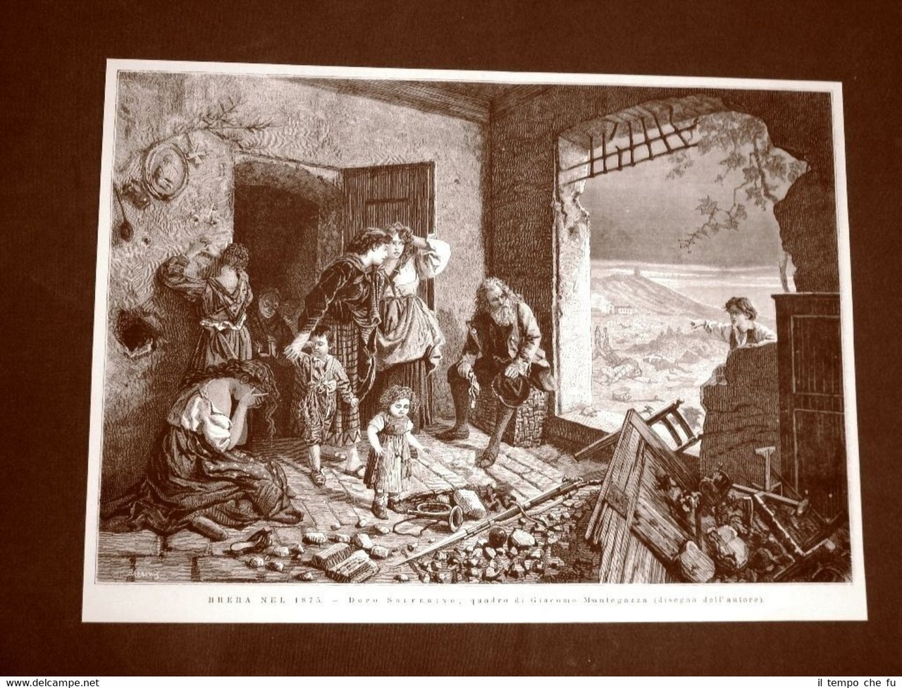 Esposizione d'arte di Brera nel 1875 Dopo Solferino Quadro di … | Immagine principale