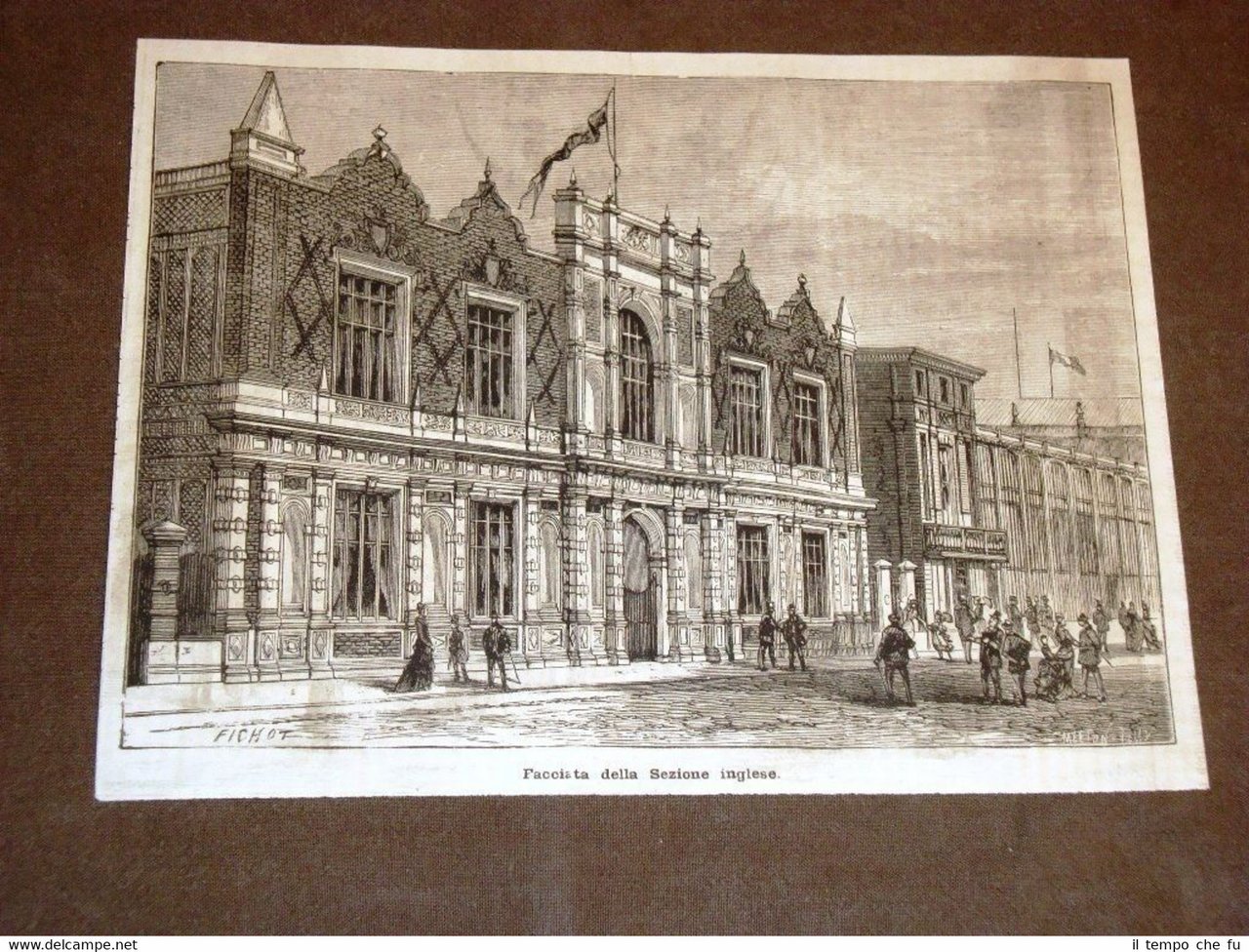 Esposizione d'Arte di Parigi del 1878 Facciata della Sezione dell'Inghilterra