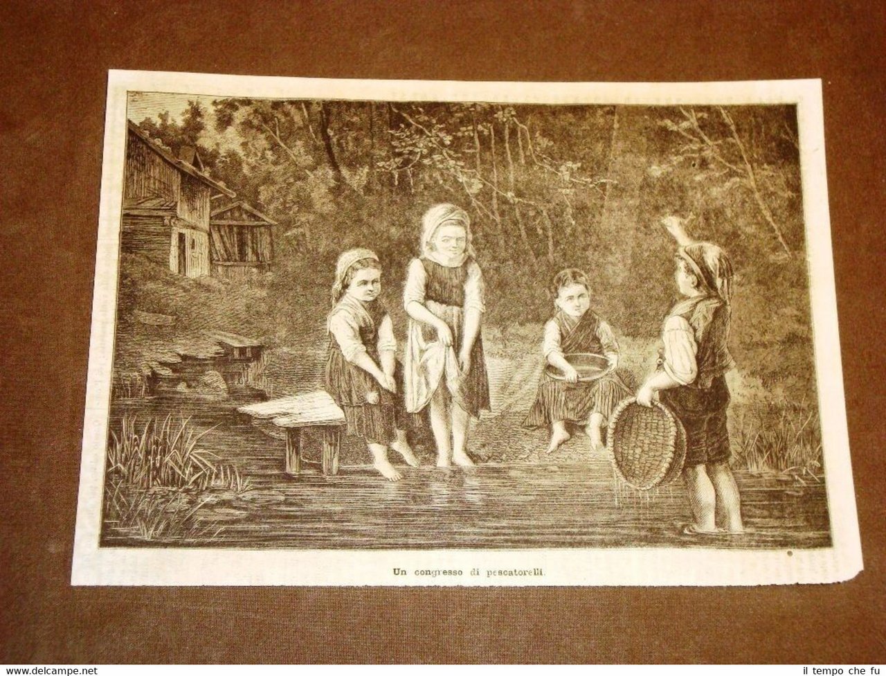 Esposizione d'Arte di Parigi del 1878 Un congresso di pescatorelli …