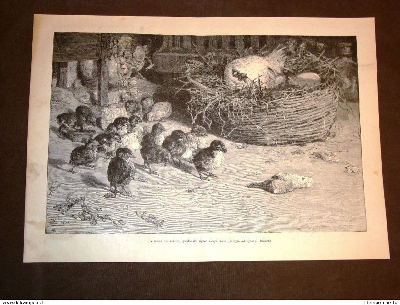 Esposizione d'arte di Roma del 1883 La morte del pulcino …