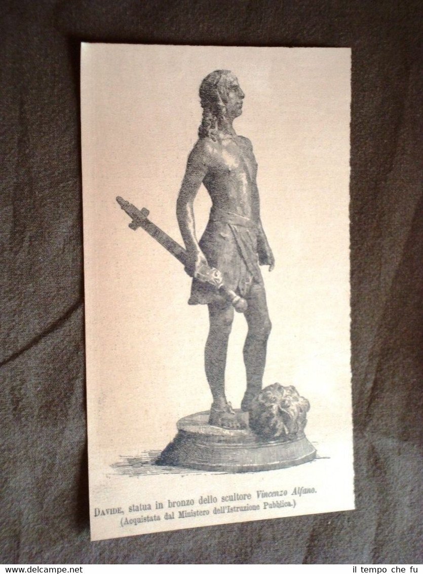 Esposizione di belle arti di Venezia nel 1887 Davide Statua …