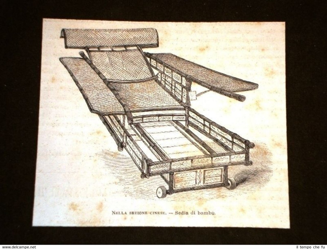 Esposizione di Filadenfia del 1877 Sezione della Cina Sedia di … | Immagine principale