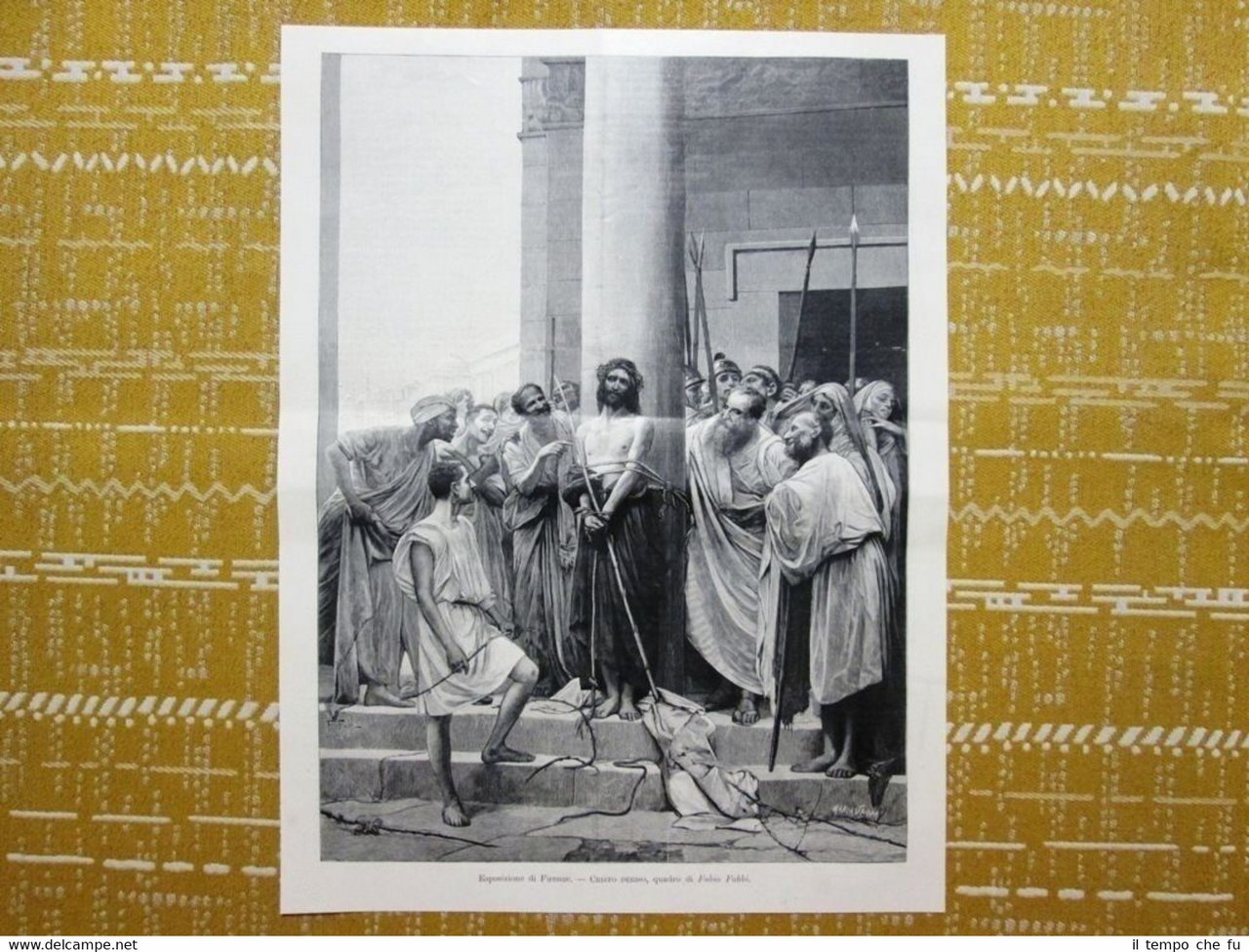 Esposizione di Firenze del 1897: Cristo deriso, quadro di Fabio … | Immagine principale