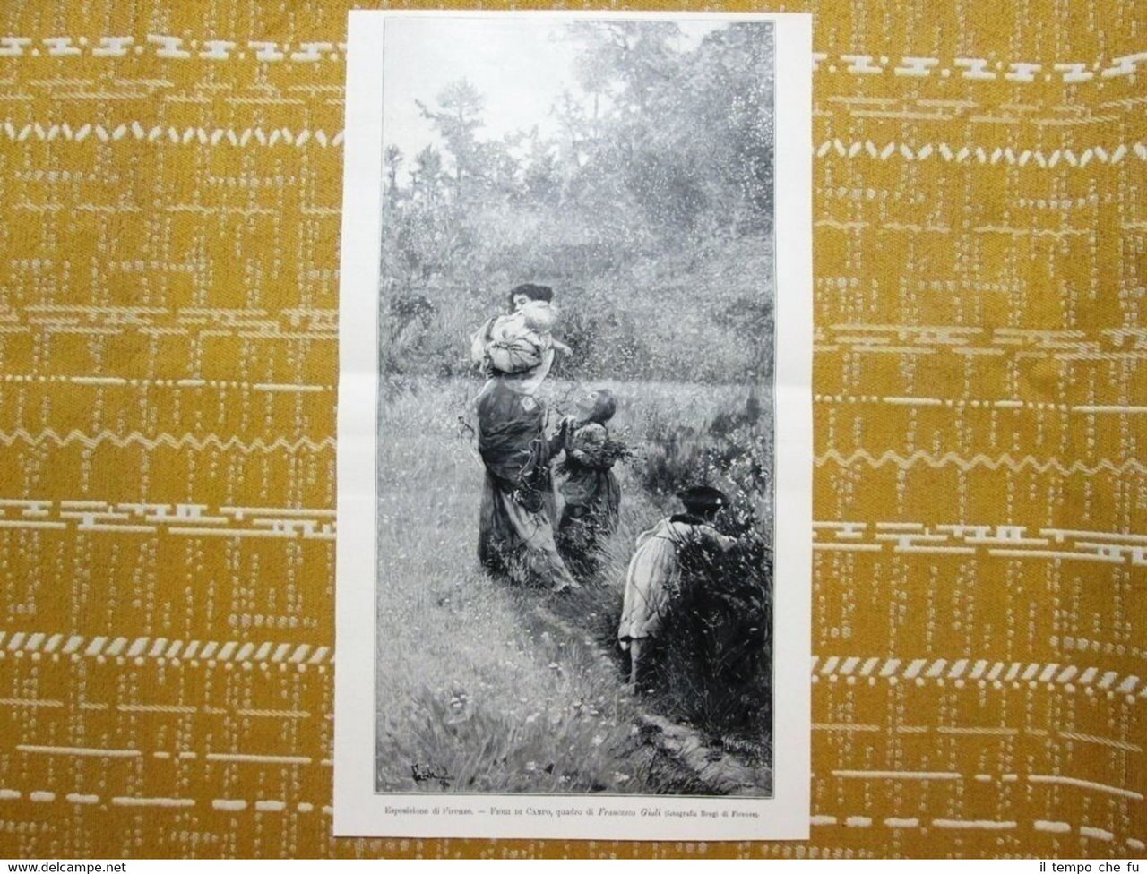 Esposizione di Firenze del 1897: Fiori di campo, quadro di …