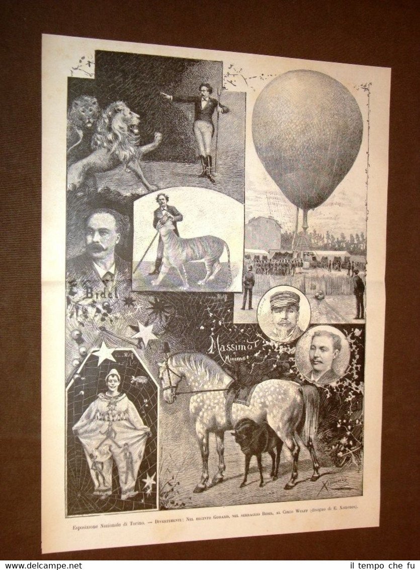 Esposizione di Torino del 1884 Recinto Godard, Serraglio Bidel e …