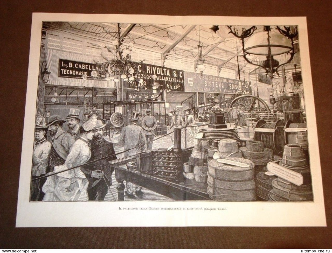 Esposizione macinazione e panificazione Milano nel 1887 Padiglione d'elettricità | Immagine principale