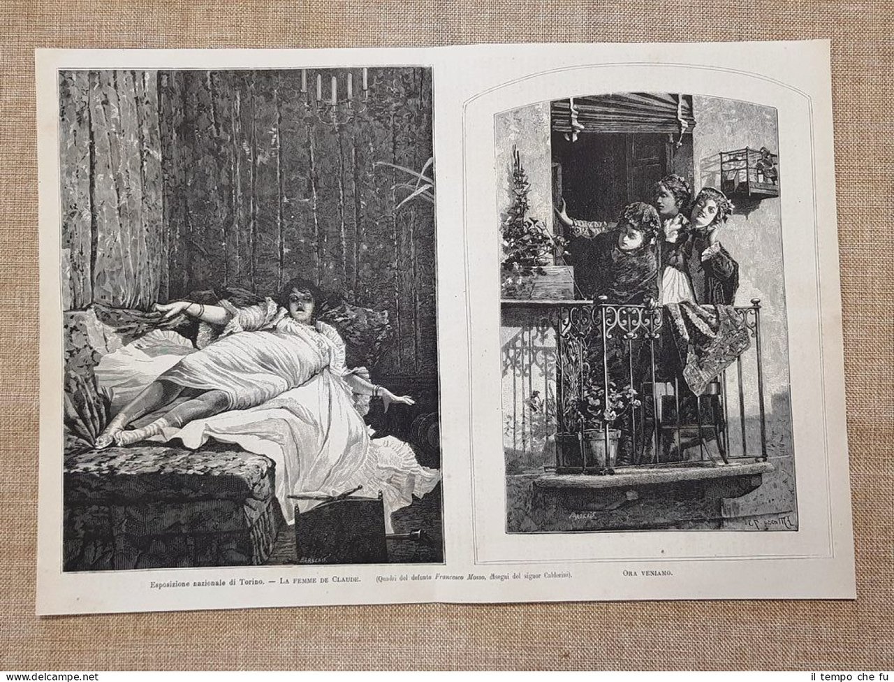 Esposizione nazionale di Torino 1880 La femme de Claude e …