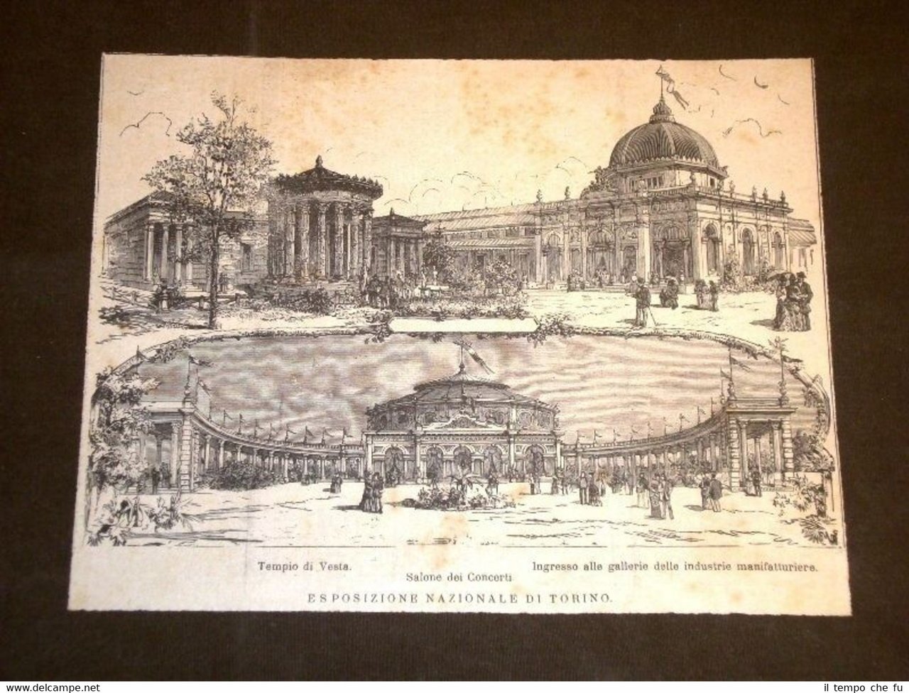 Esposizione nazionale di Torino Vesta Concerti Industria Anno 1864