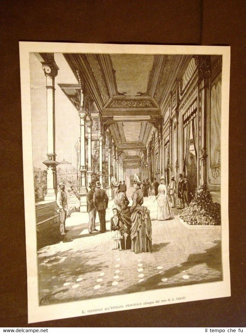Esposizione panificazione e macinatura Milano 1887 Vestibolo Entrata principale