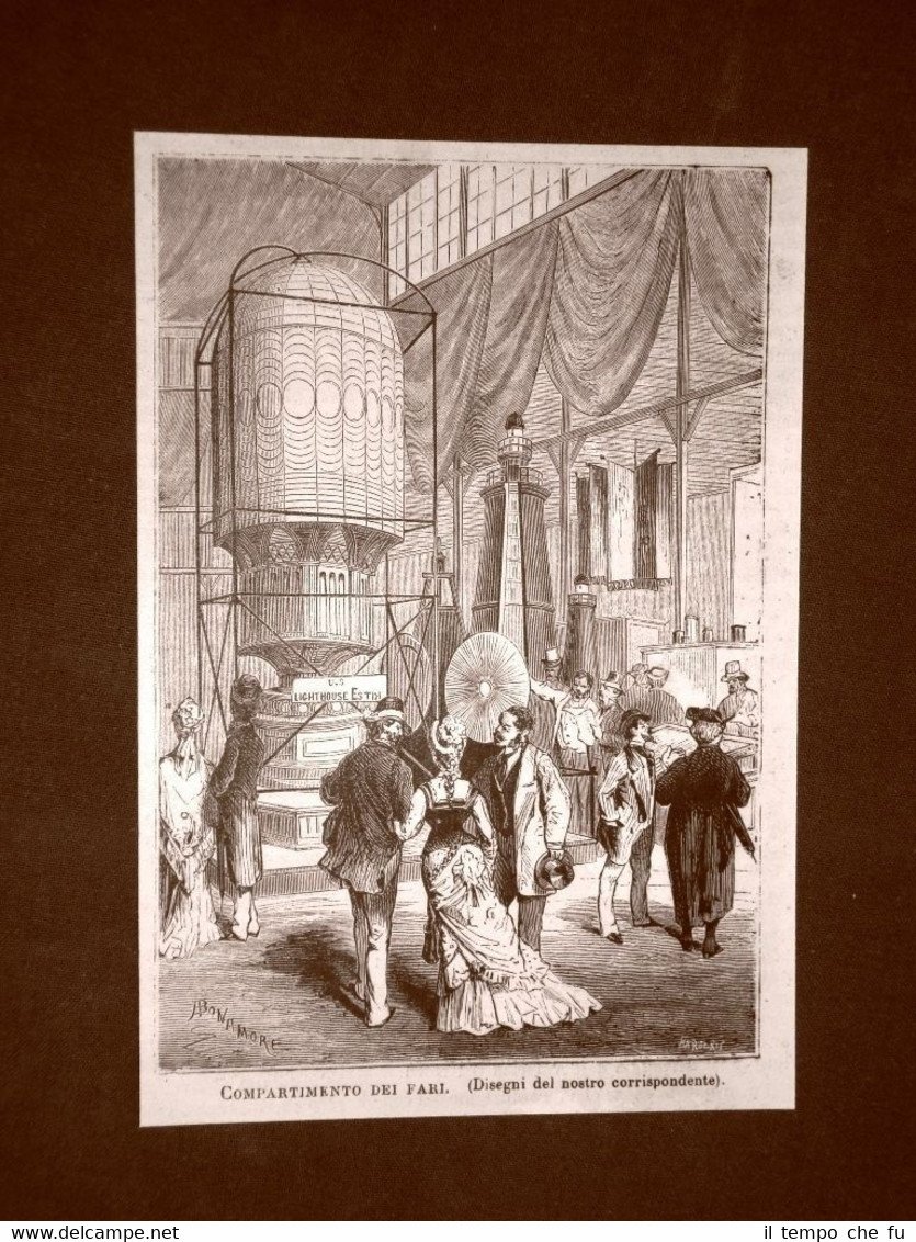 Esposizione Universale di Filadelfia del 1876 Nel padiglione dei fari