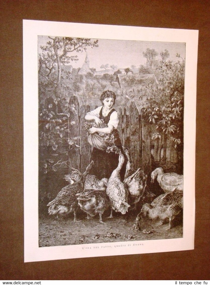 Esposizione Universale di Parigi del 1878 L'ora del pasto Quadro …